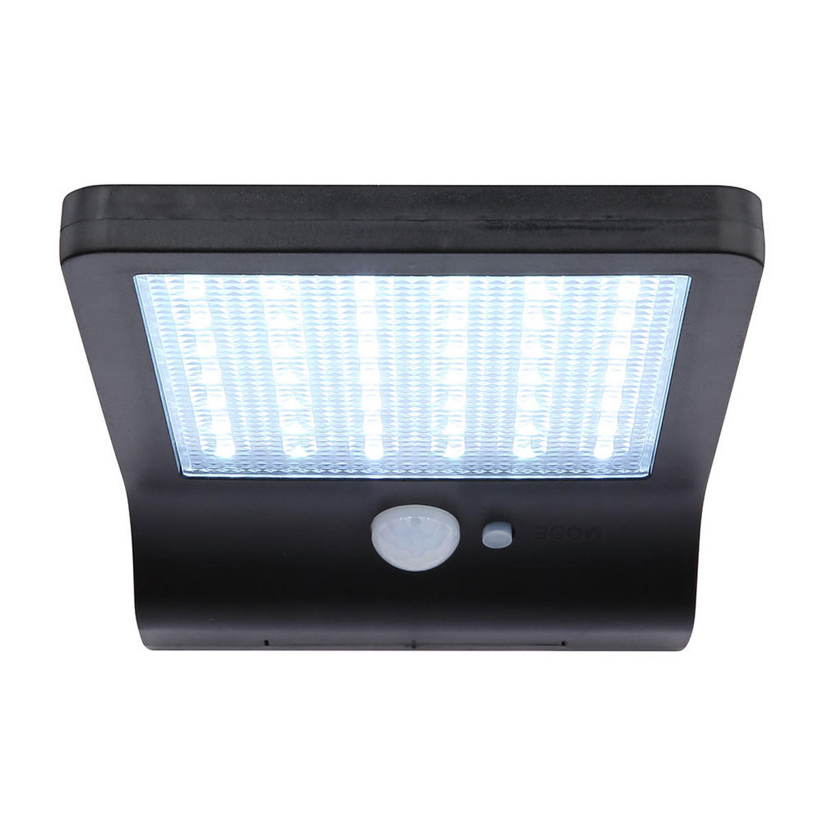 LED AUSSENLEUCHTE Solar Schwarz - Schwarz, Kunststoff (19.2/11/3cm) - Globo Lighting