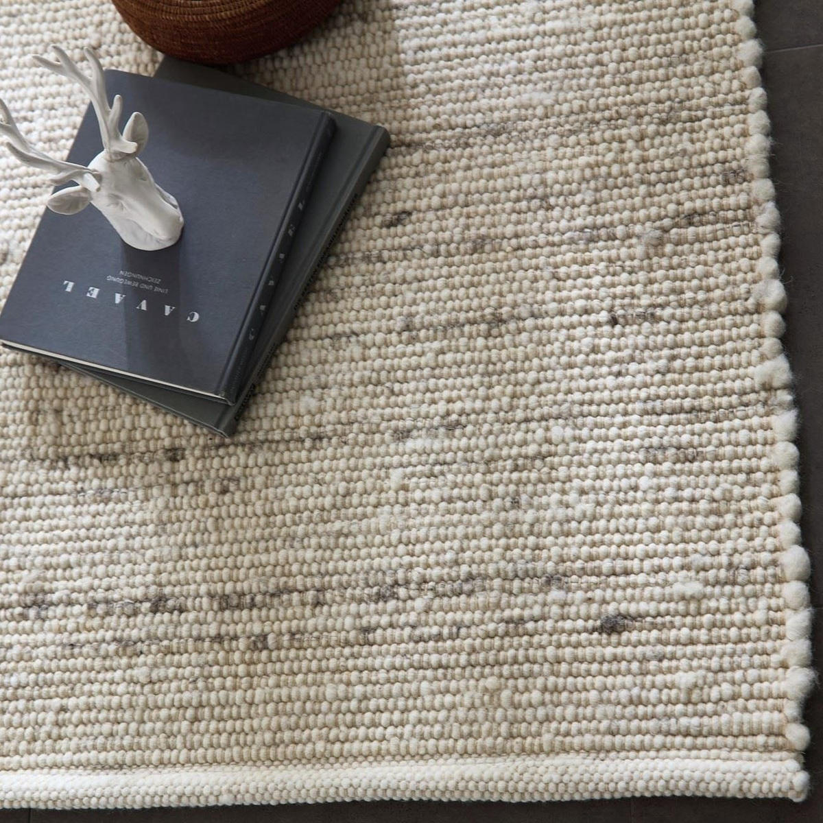 HANDWEBTEPPICH Anden 140x200 cm - Hellgrau, Textil (140/200cm) - Rug and Roll