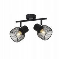 DECKENLEUCHTE Lydia 2-flammig 32/15/21 cm - Schwarz, Metall (32/15/21cm) - Nettlife