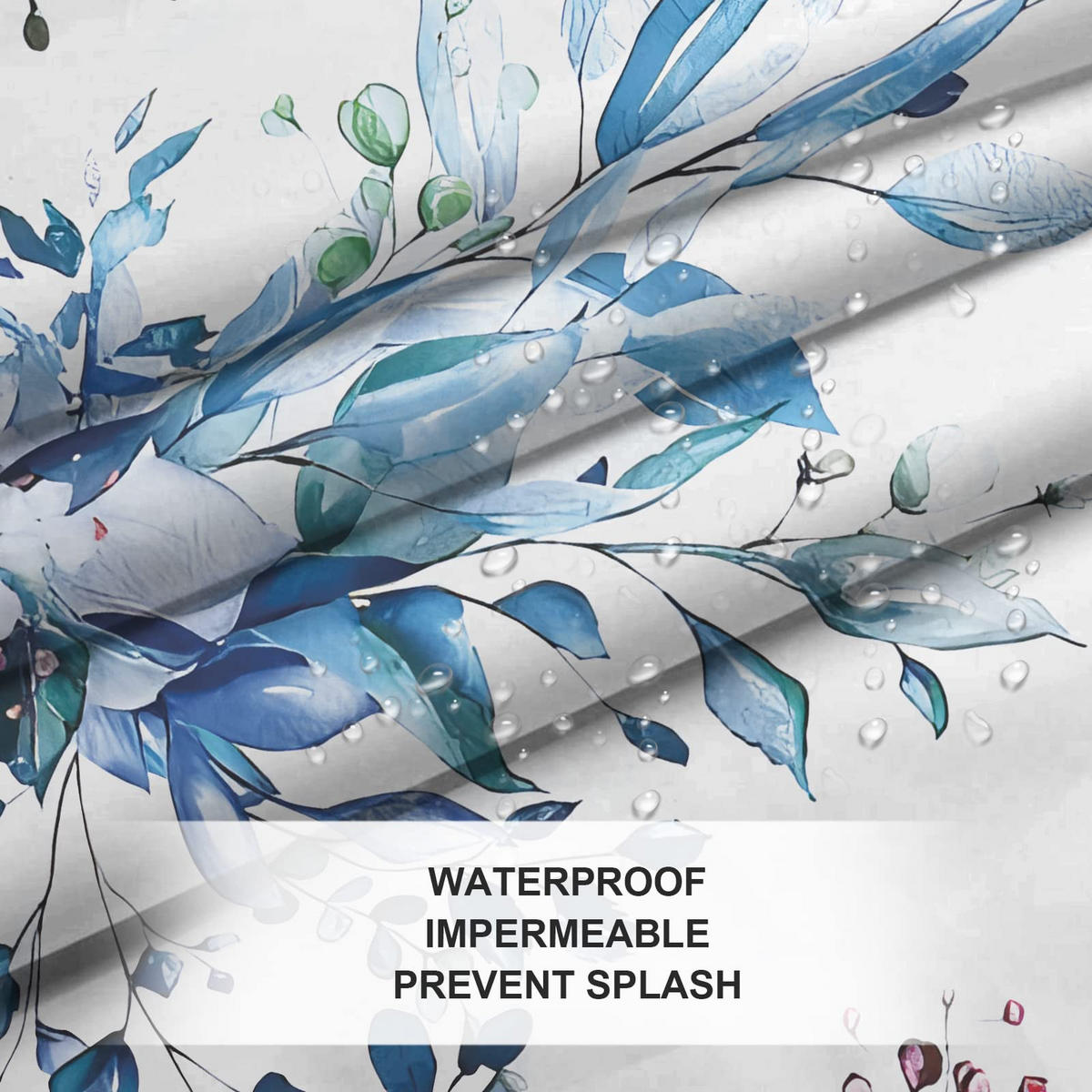 DUSCHVORHANG 180 x 180 cm 100% Polyester für Badewanne und Badezimmer waschbar schimmelresistent antibakteriell - Multicolor, Textil (180/180cm) - MCBOSON