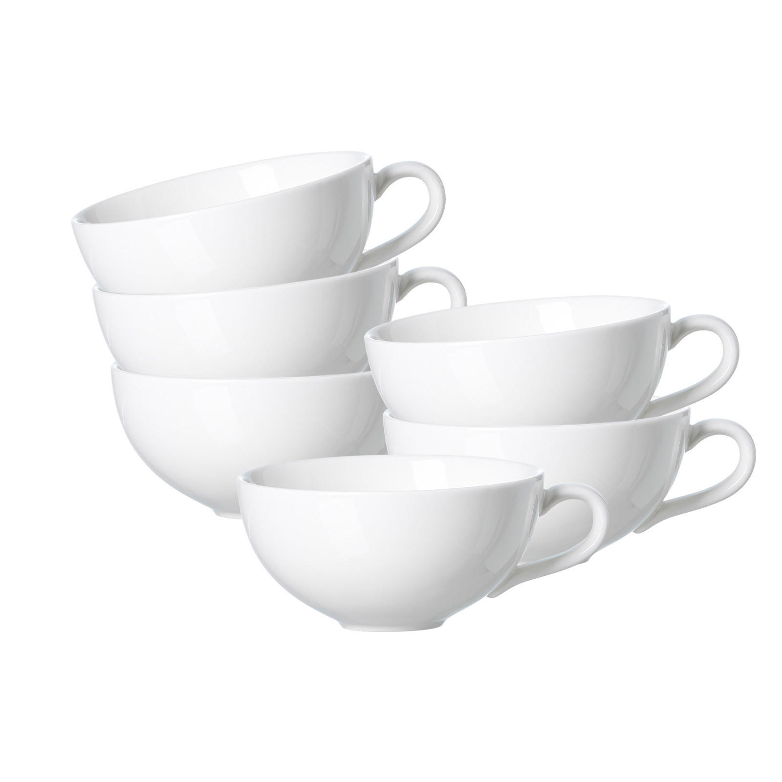 TEETASSEN Skagen weiß 180 ml 6er Set - Weiß, Keramik (180L) - Ritzenhoff Breker