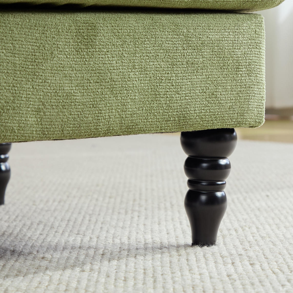 RELAXSESSEL Liege,hochdichte Polsterung,Seitentaschen,Chenille,Grün - Grün, Textil (97/86/125.5cm) - LVHOM