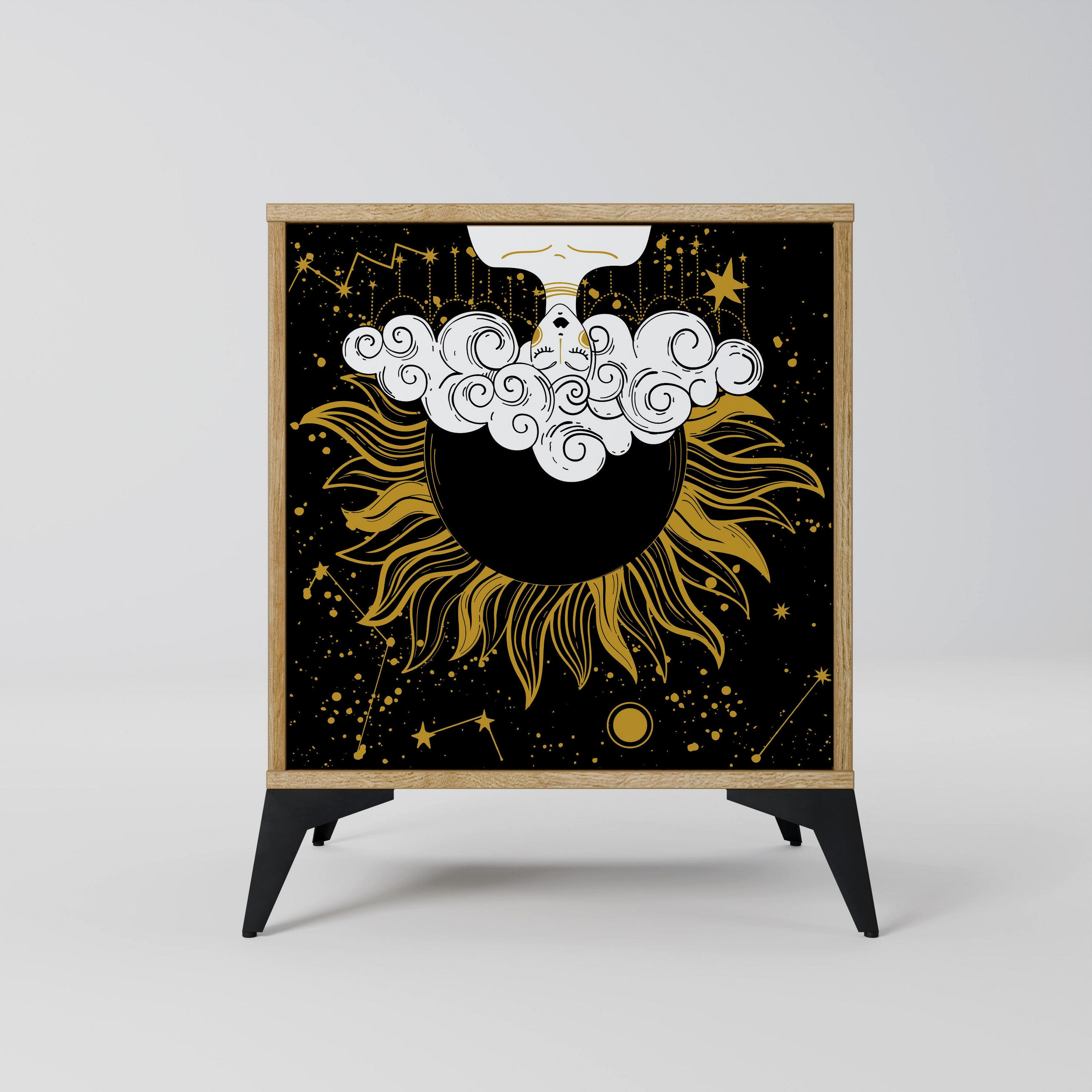 SpaceRebels Sideboard Eiche 57.5x70.5x42 cm