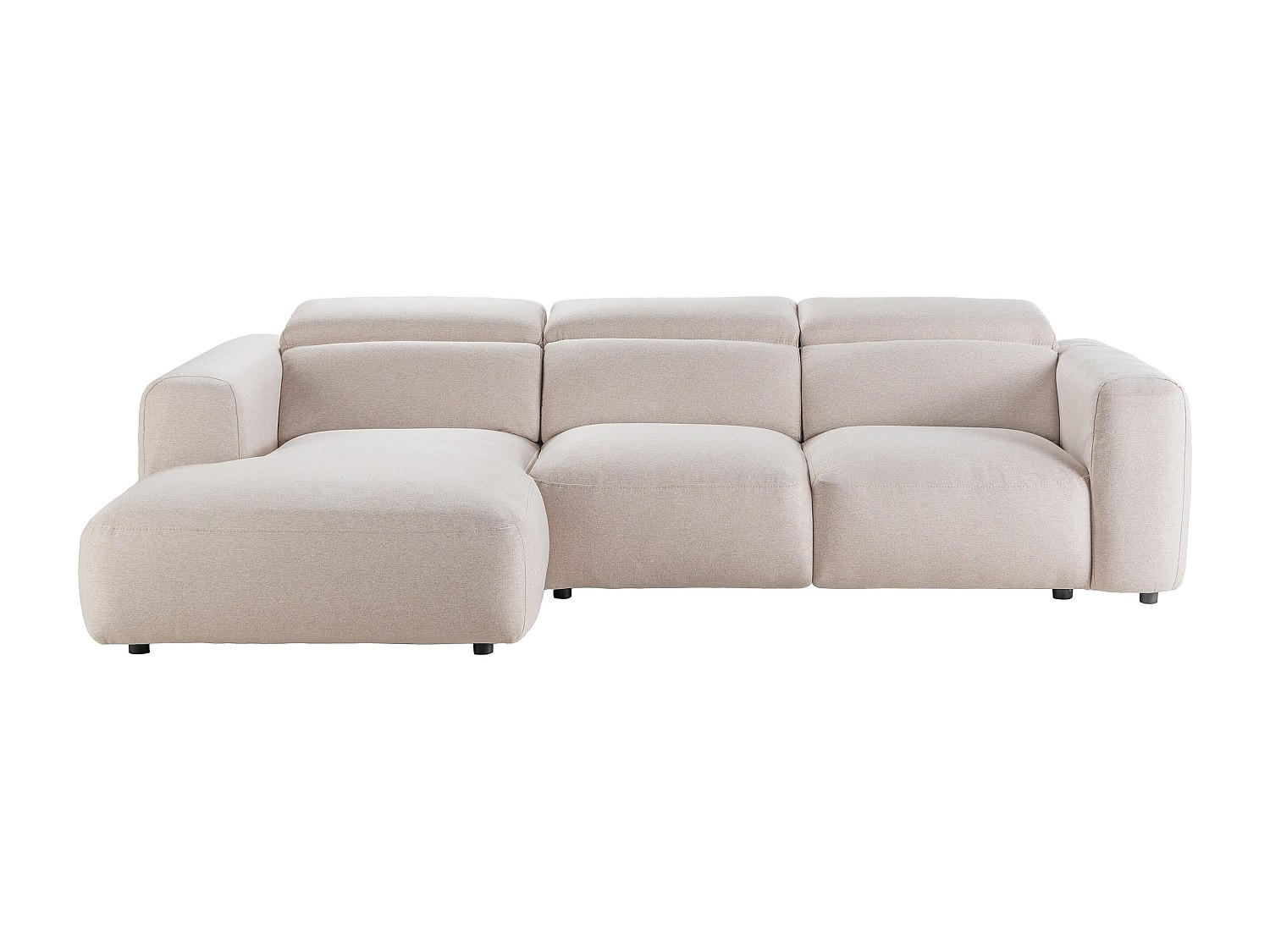 SOFA ohne Schlafmöglichkeit - 5 Personen - Stoff - Beige - - Beige, Textil (279/77/175cm) - Vente-Unique