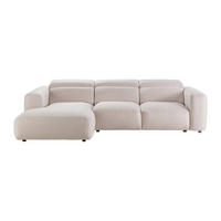 SOFA ohne Schlafmöglichkeit - 5 Personen - Stoff - Beige - - Beige, Textil (279/77/175cm) - Vente-Unique