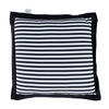 SITZKISSEN schwarz-weiß gestreift, 40/40/5 cm - Schwarz, Textil (40/40/5cm) - Homescapes