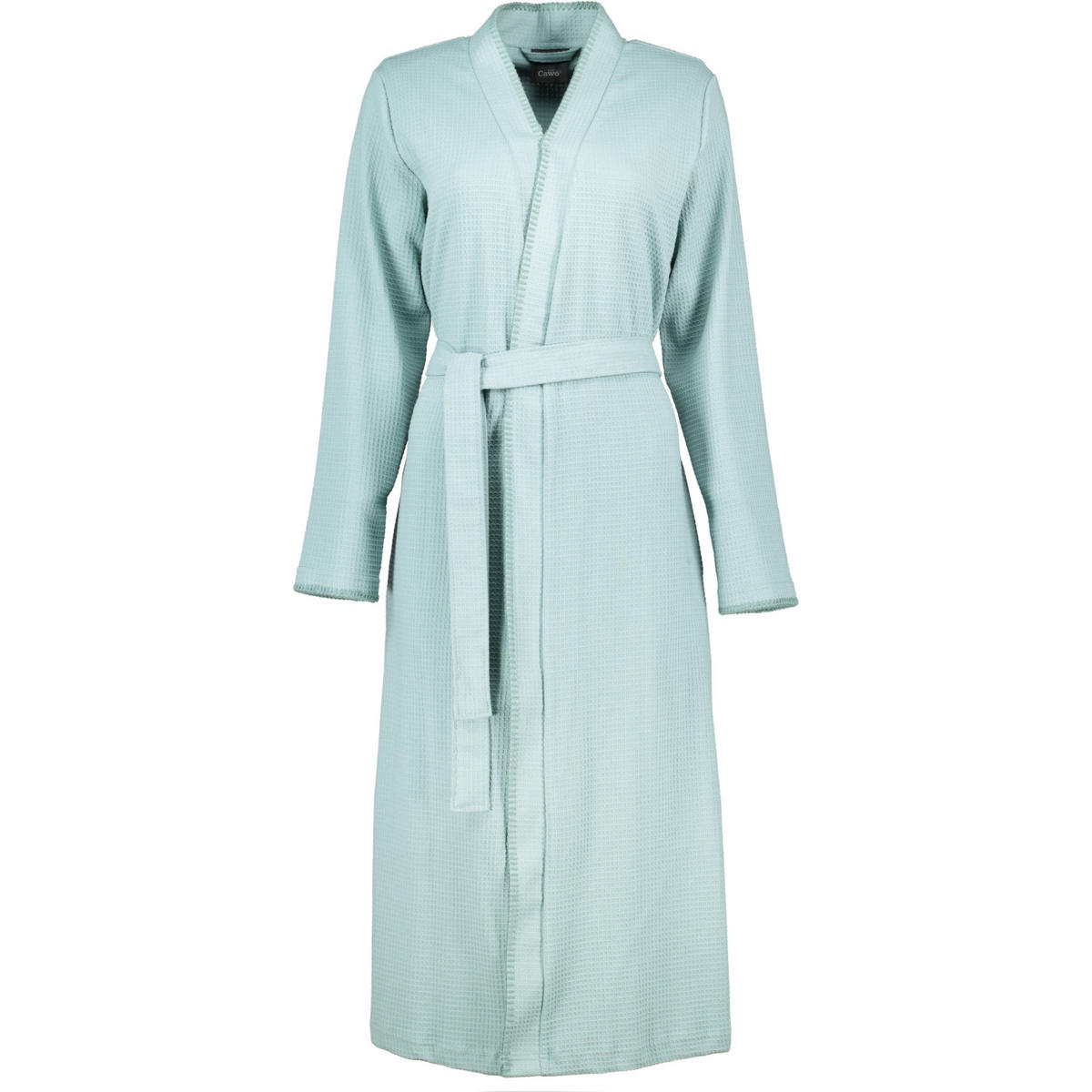 BADEMANTEL DAMEN KIMONO PIQUE 812 SALBEI - 44 - Grün, Textil (Mnull) - Cawoe