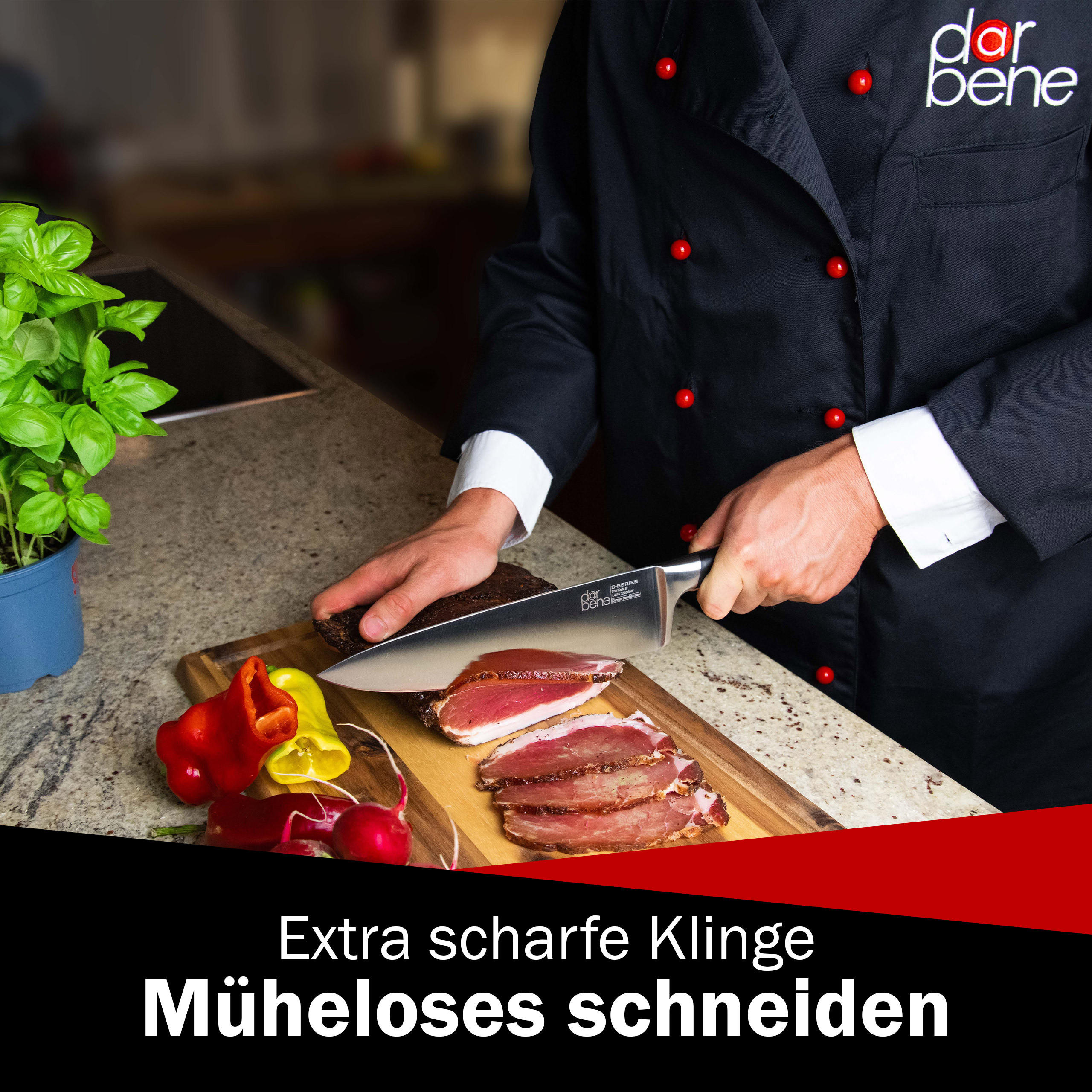 CHEFMESSER C-Series ABS-Griff 34cm - Alufarben, Metall (34cm) - DarBene
