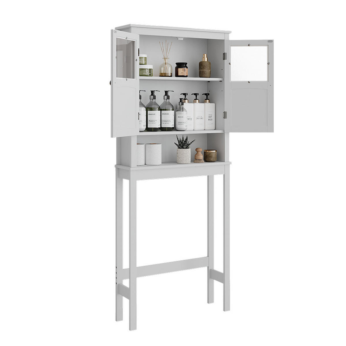 TOILETTENSCHRANK Bianco Weiß 69 x 171 cm - Weiß, Holzwerkstoff (69/171/19.8cm) - Vicco