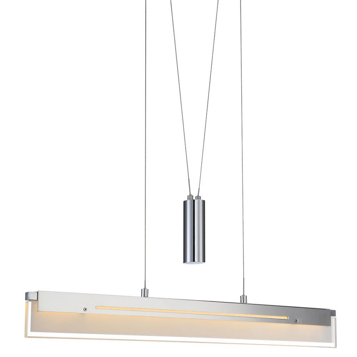 LED HÄNGELEUCHTE Ismeta Silber Glas - Silberfarben, Glas (80/80/160cm) - Globo Lighting