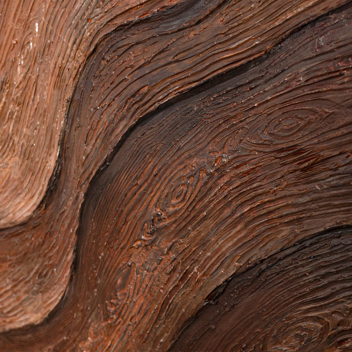 GEMÄLDE Atem des Baumes Schattenfugenrahmen Eichefarben 120x80 cm - Eichefarben, Holz (120/80cm) - YS-art gallery