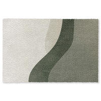 ROHOŽKA Japonsko - Zelená - Abstraktní - Moderní 120x80 cm - olivově zelená, textil/umělá hmota (120/0.4cm) - MuchoWow