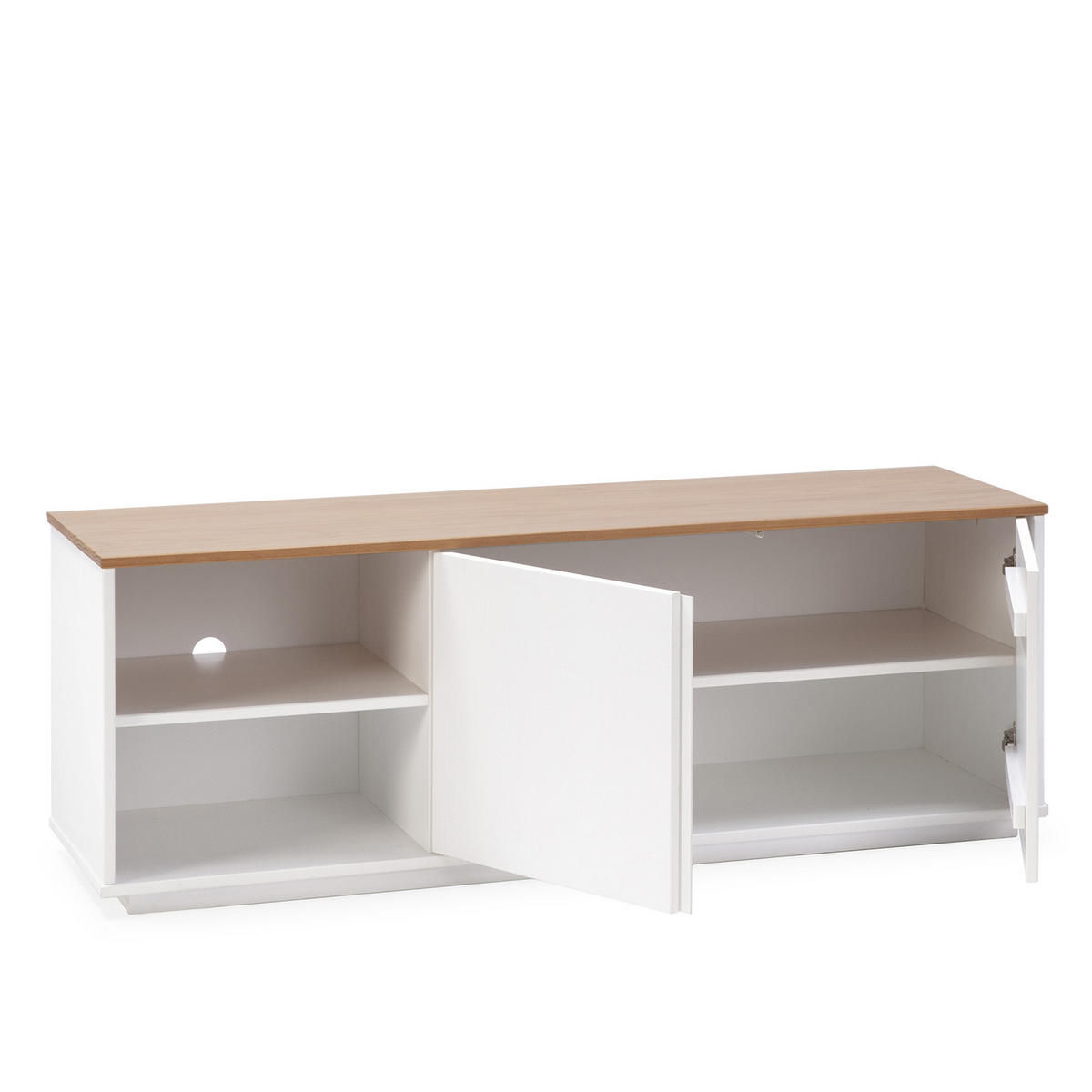TV-ELEMENT Bob 2 Türen weiß - Weiß, Holz (140/49/40cm) - VS Venta-stock