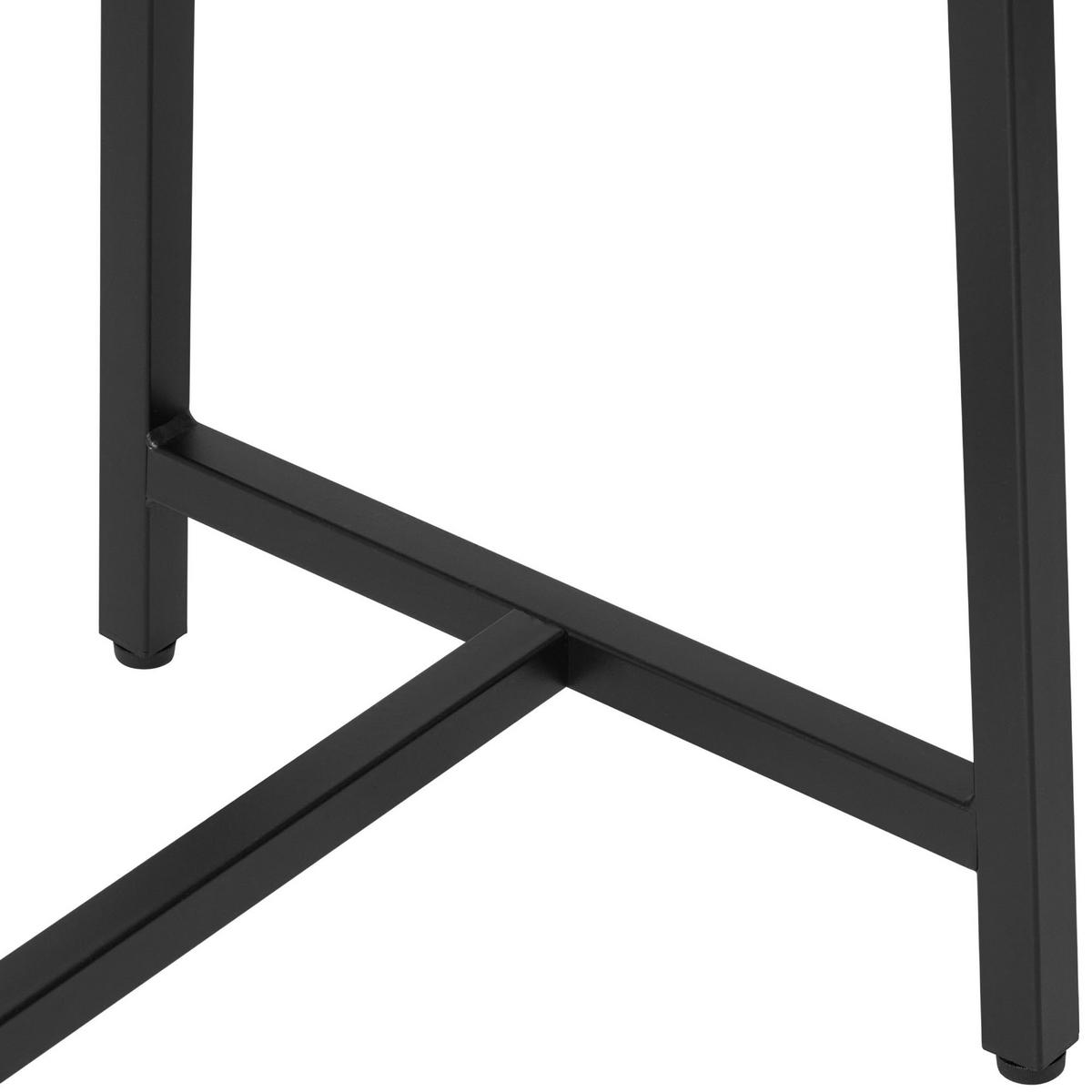 KLEIDERSTÄNDER Fritz 120x35x150cm Metall Schwarz Kleiderstange - Schwarz, Metall (120/150/35cm) - DELUKE