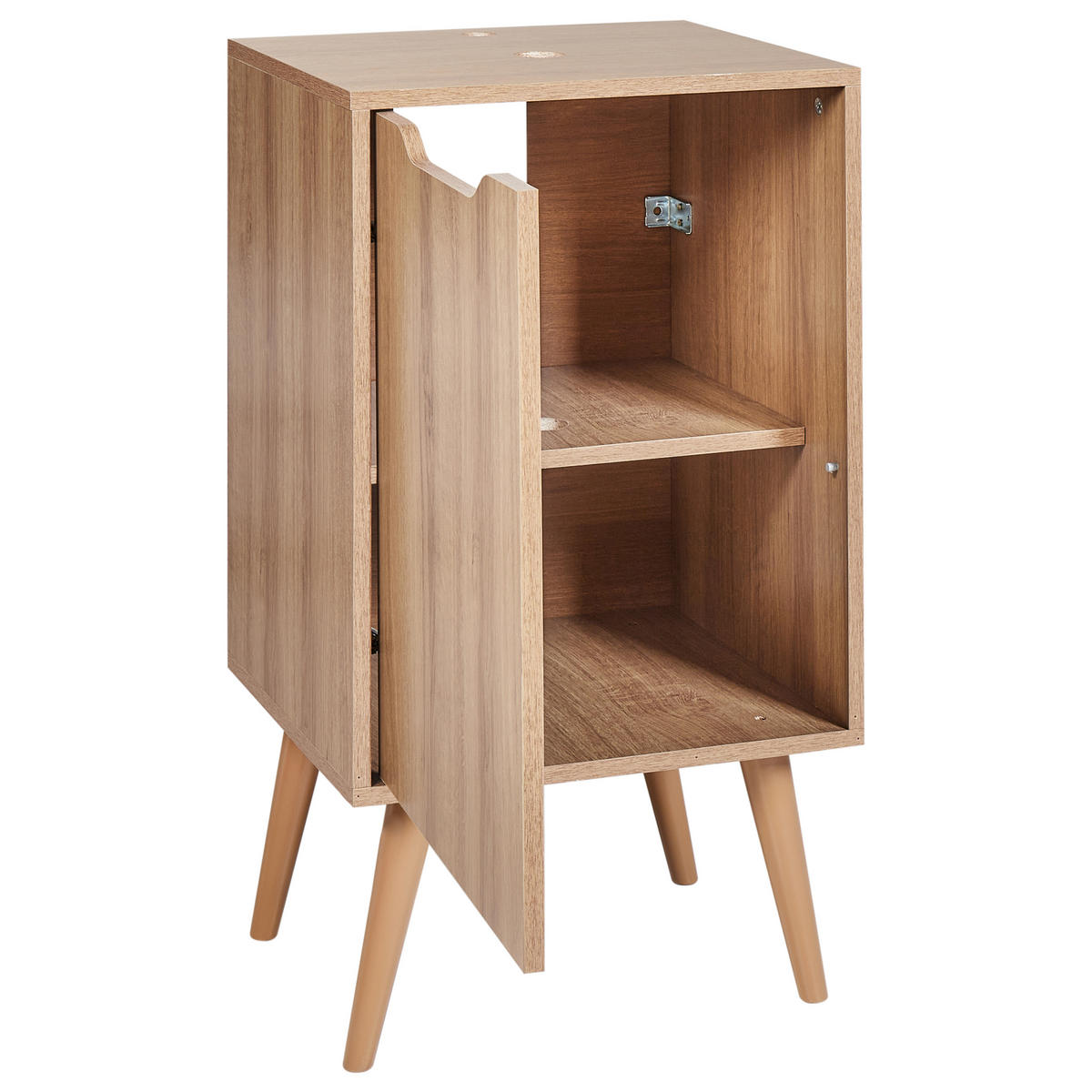 WASCHBECKENUNTERSCHRANK 45 cm Hellbraun Junin - Hellbraun, Holzwerkstoff (45/80/39cm) - Beliani