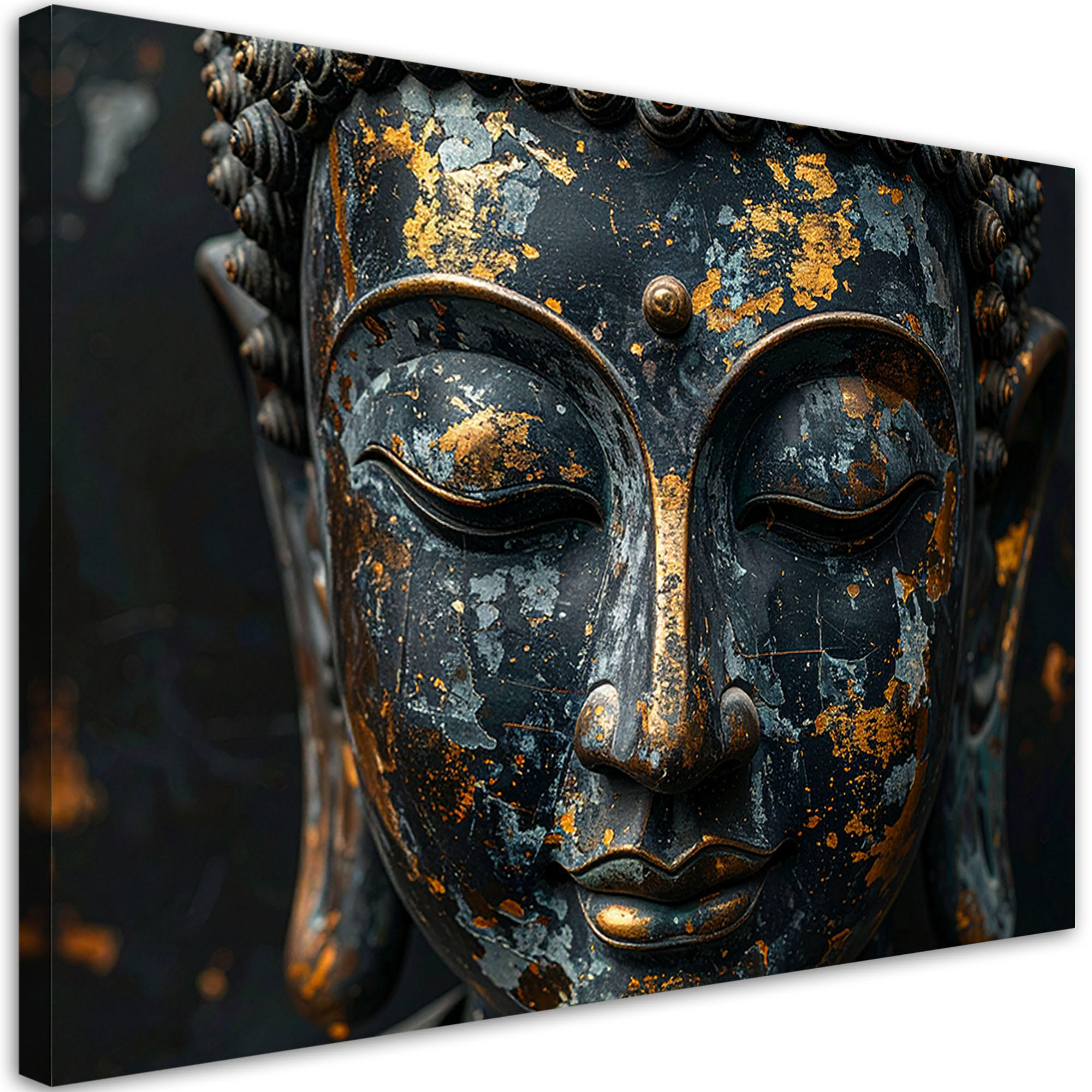 LEINWANDBILD Zen und Orientalisch 90x60cm - Schwarz, Textil (90/60cm) - Feeby
