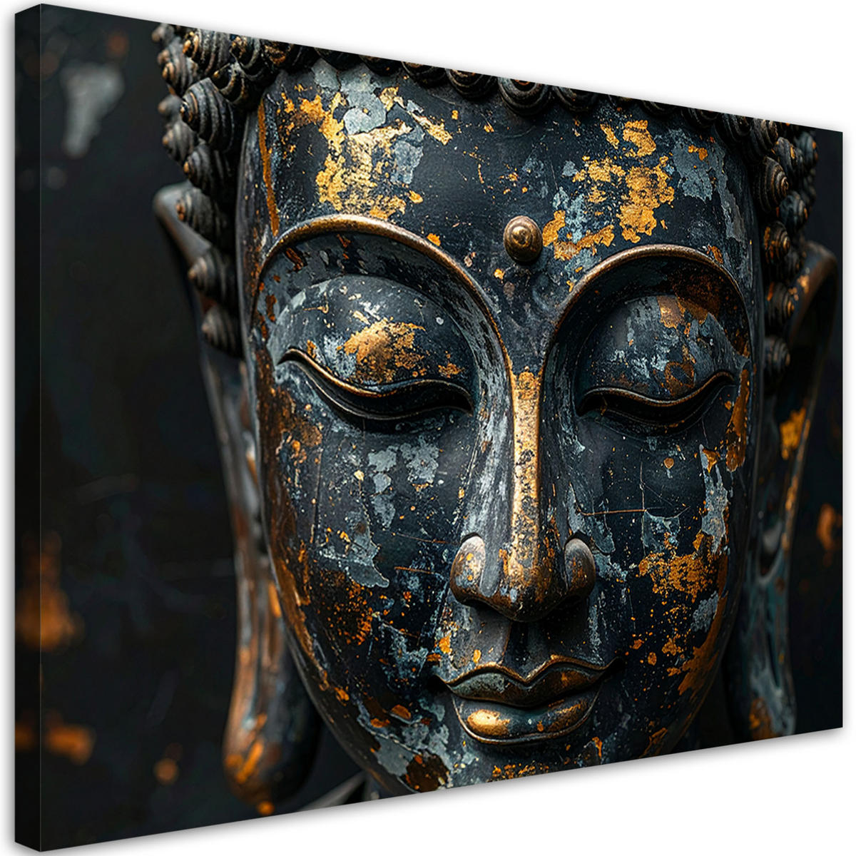 LEINWANDBILD Zen und Orientalisch 90x60cm - Schwarz, Textil (90/60cm) - Feeby