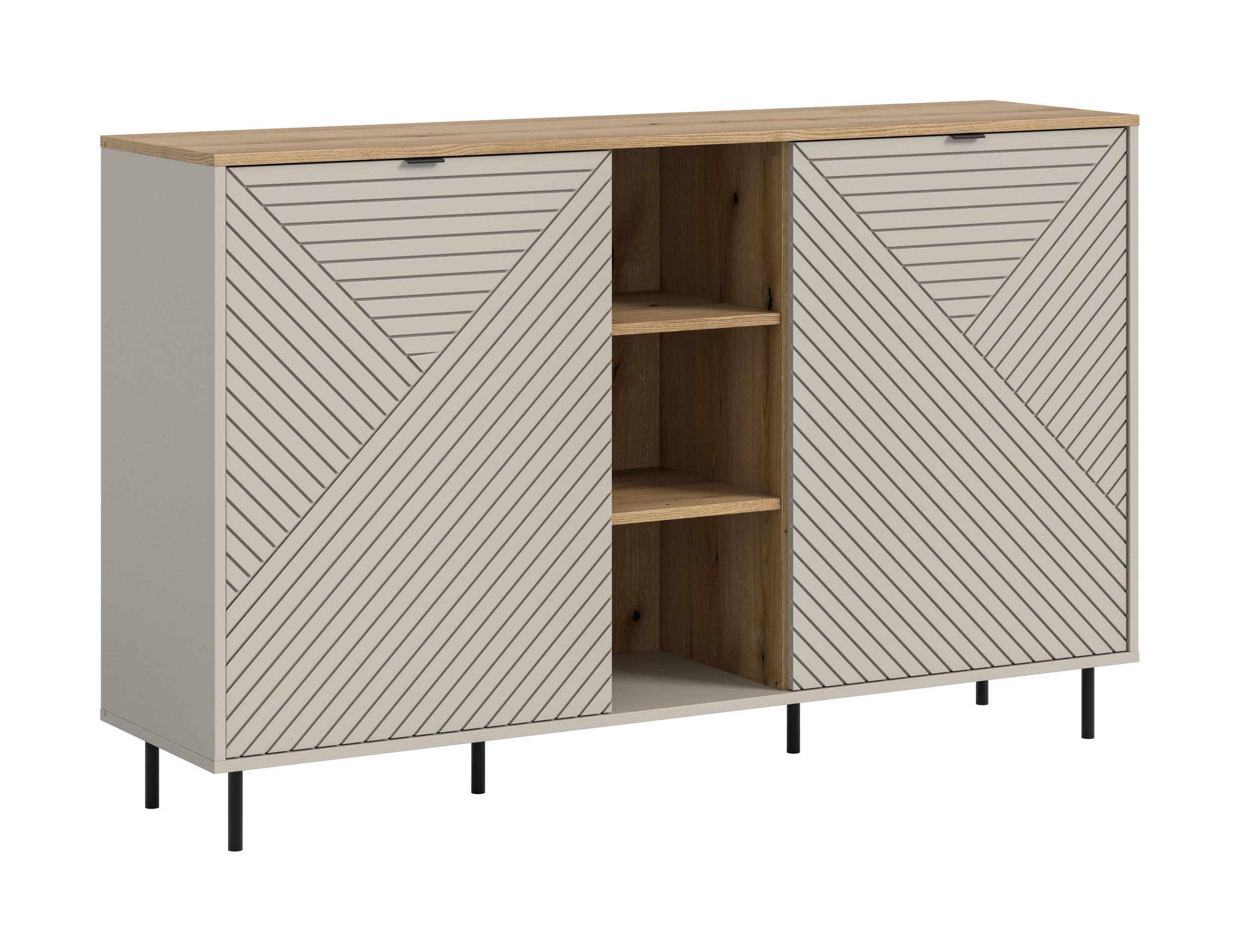 SIDEBOARD Campus Kaschmir 154/40/95 cm - Beige, Holzwerkstoff (154/95/40cm) - Xonox