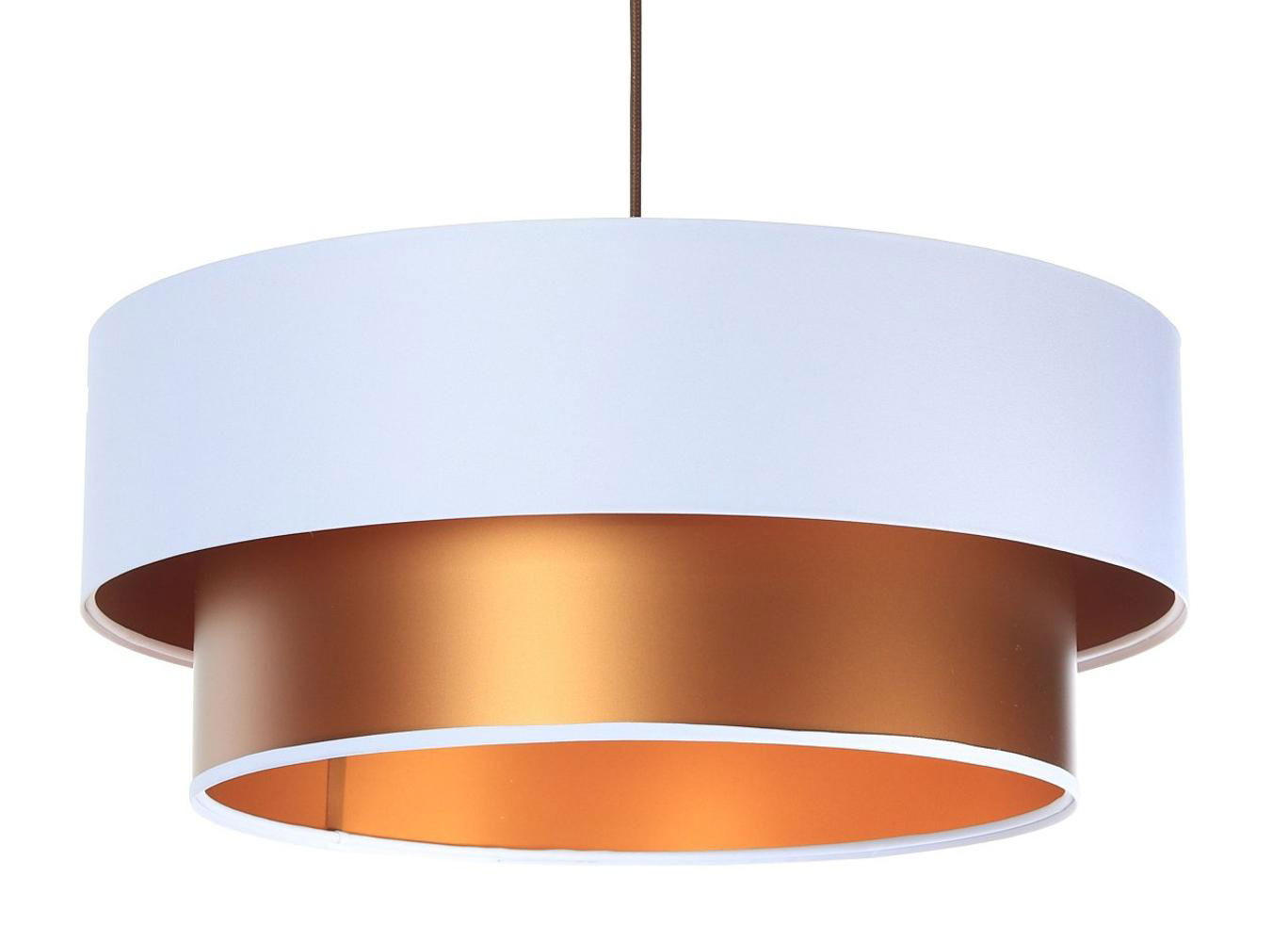 HÄNGELEUCHTE Kupfer 50/20 cm - Weiß/Kupferfarben, Kunststoff (50/1/20cm) - ONZENO