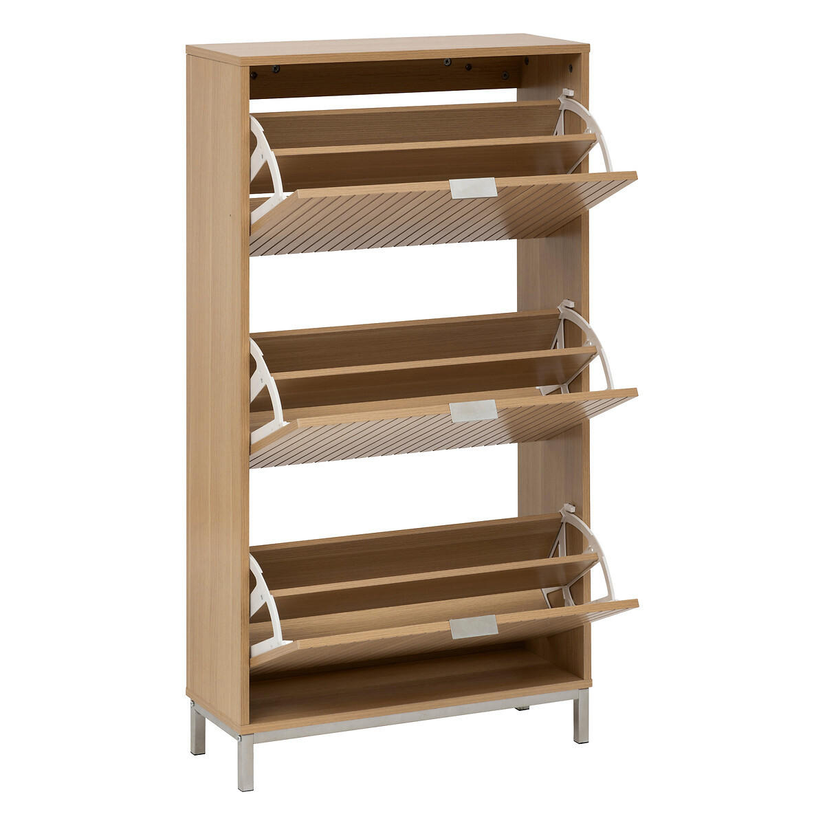 SCHUHSCHRANK für den Flur Tasso 63/24/131,5 cm - Braun, Holzwerkstoff (24/131.5/63cm) - 5five Simply Smart