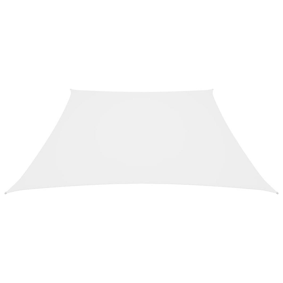 SONNENSEGEL Oxford-Gewebe Trapezförmig 2/4x3 m Weiß - Weiß, Textil (200/300cm) - furnicato