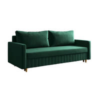 SOFA Grün MARO Mit Schlaffunktion - Grün, Textil (217/92/85cm) - Sepro Meble