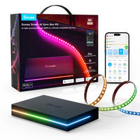 LED-STREIFEN-SET AI Sync Box 2, RGBIC+W, 2-tlg., 55 - 65 Zoll - Multicolor, Kunststoff (27.9/23.3/8.8cm) - Govee