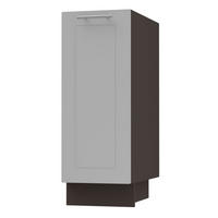 KÜCHENUNTERSCHRANK Kvantum D1D/30 Dust Grey Matt / Lava Matt 30 / 50 / 82cm - Dunkelgrau/Grau, Holz/Holzwerkstoff (30/82/50cm) - Feldmann-Wohnen