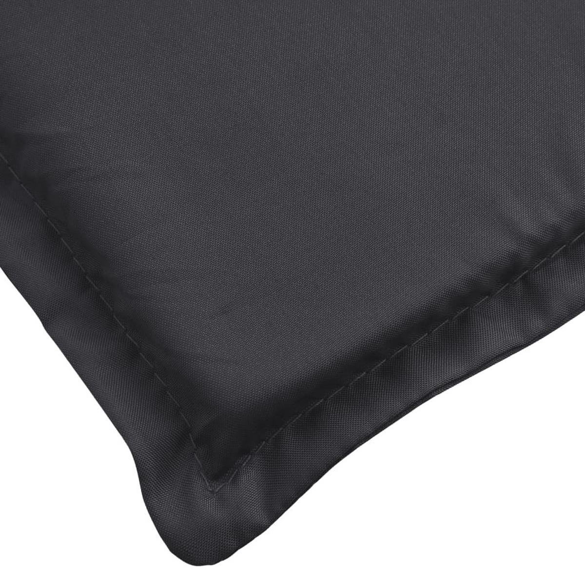 SONNENLIEGEN-AUFLAGE Schwarz 200/70/3 Cm Oxford-Gewebe - Schwarz, Textil (70/3/200cm) - vidaXL