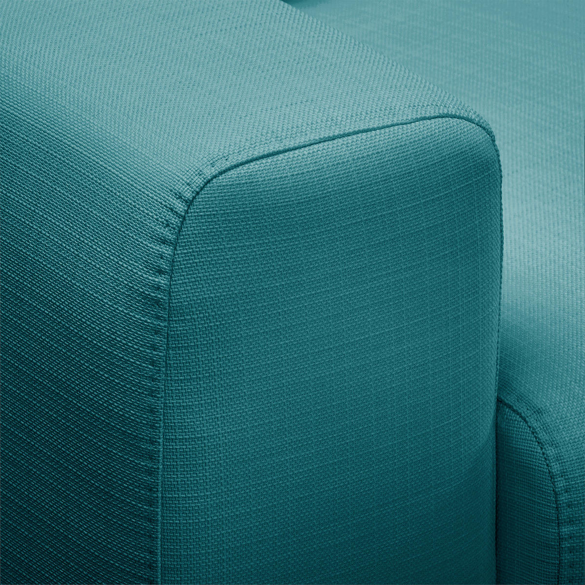 ECKSOFA - Strukturstoff - Türkis, Textil (286/152cm) - home24