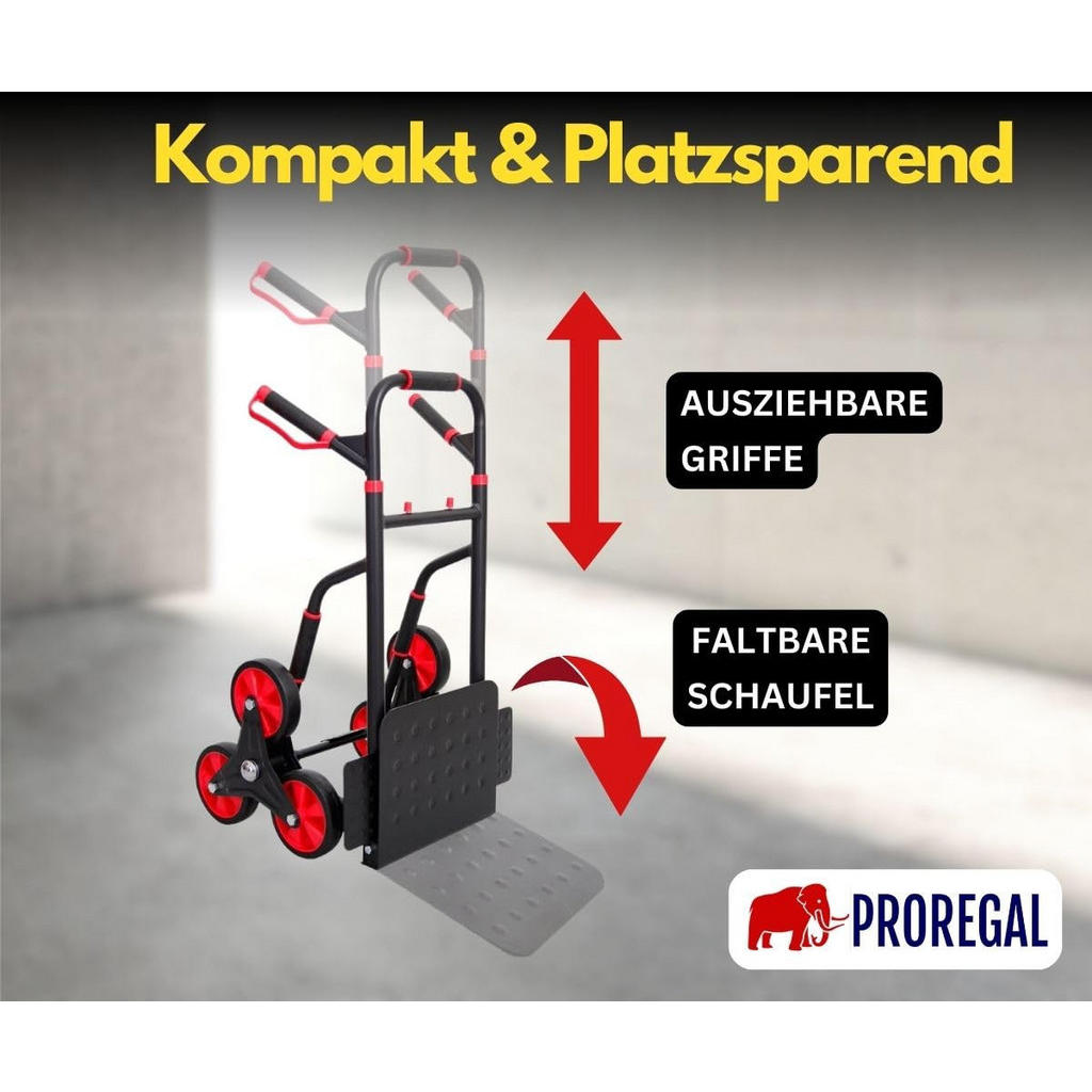 Thumbnail - Proregal Treppensteiger, Schwarz, Metall, 52x115x63 cm, Freizeit, Heimwerken, Handwerkzeuge