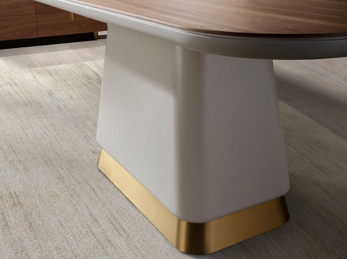 ESSTISCH Rechteckiger Esstisch aus Nussbaum und beigem Holz 200/95/76 cm - Walnussfarben, Holz/Holzwerkstoff (95/200/76cm) - ANGEL CERDA