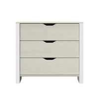 KOMMODE 3 Schubladen Nairobi - L88 x H80 x P43 cm - Grau, Holzwerkstoff (43/80/88cm) - Calicosy