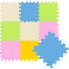 SPIELMATTE ab Null - 90 cm Baby Puzzlematte Bunt - Multicolor, Kunststoff (30/30cm) - Littletom