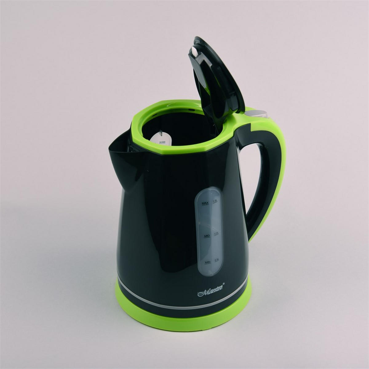 WASSERKOCHER ELEKTRISCH Schwarz 21/17/24 cm MR058BLACK - Schwarz, Kunststoff (17/24/21cm) - Maestro 