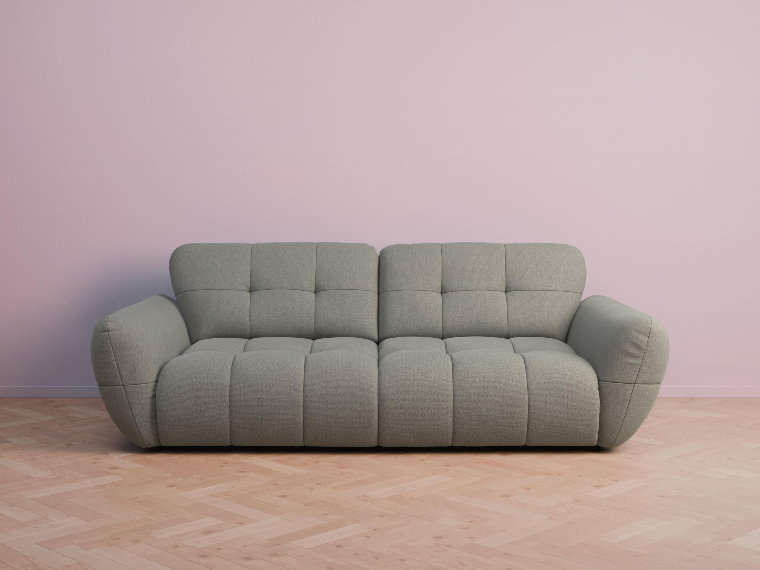 foamnova Bigsofa Hellgrau 272x68x134 cm