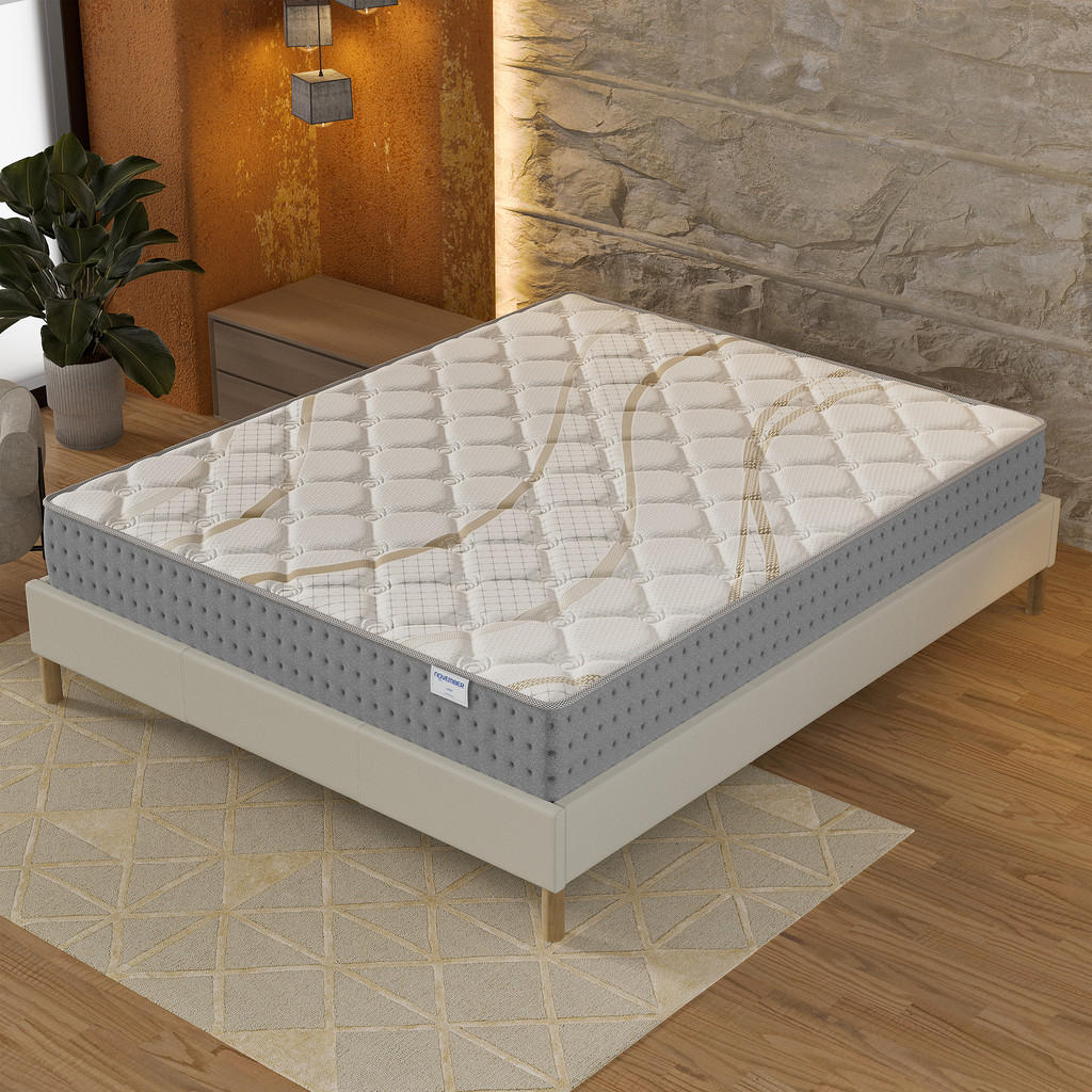 Thumbnail - November Sleep Taschenfederkernmatratze, Weiß, Naturmaterialien, H3 + H4, Füllung: Kaltschaum, 180x200 cm, Oeko-Tex®, an...