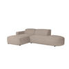 ECKSOFA Cursal Atelier, Stoff Poso, Dunkelbeige, Links - Beige, Holz (284/166cm) - Kaiser Möbel