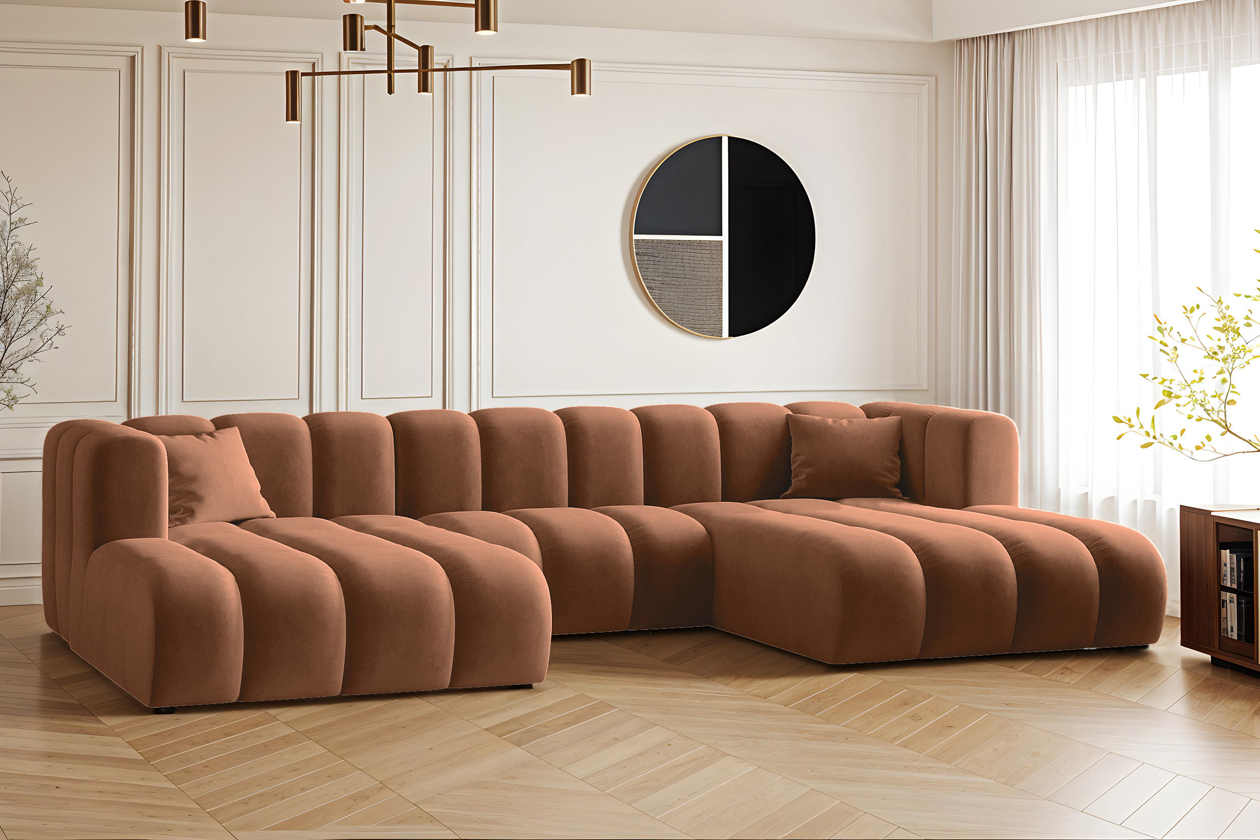 Thumbnail - Kaiser Möbel Ecksofa, Braun, Holz, 317x179 cm, Wohnzimmer, Sofas & Couches, Wohnlandschaften, Ecksofas