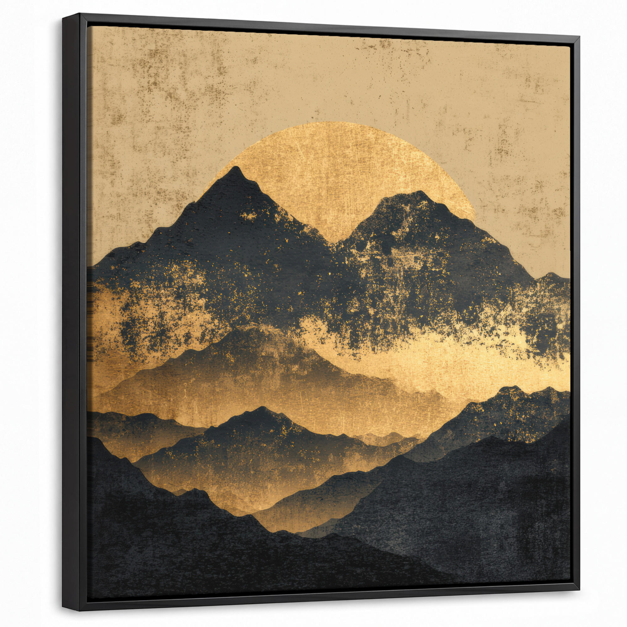 MuchoWow Leinwand Gold 50x50 cm