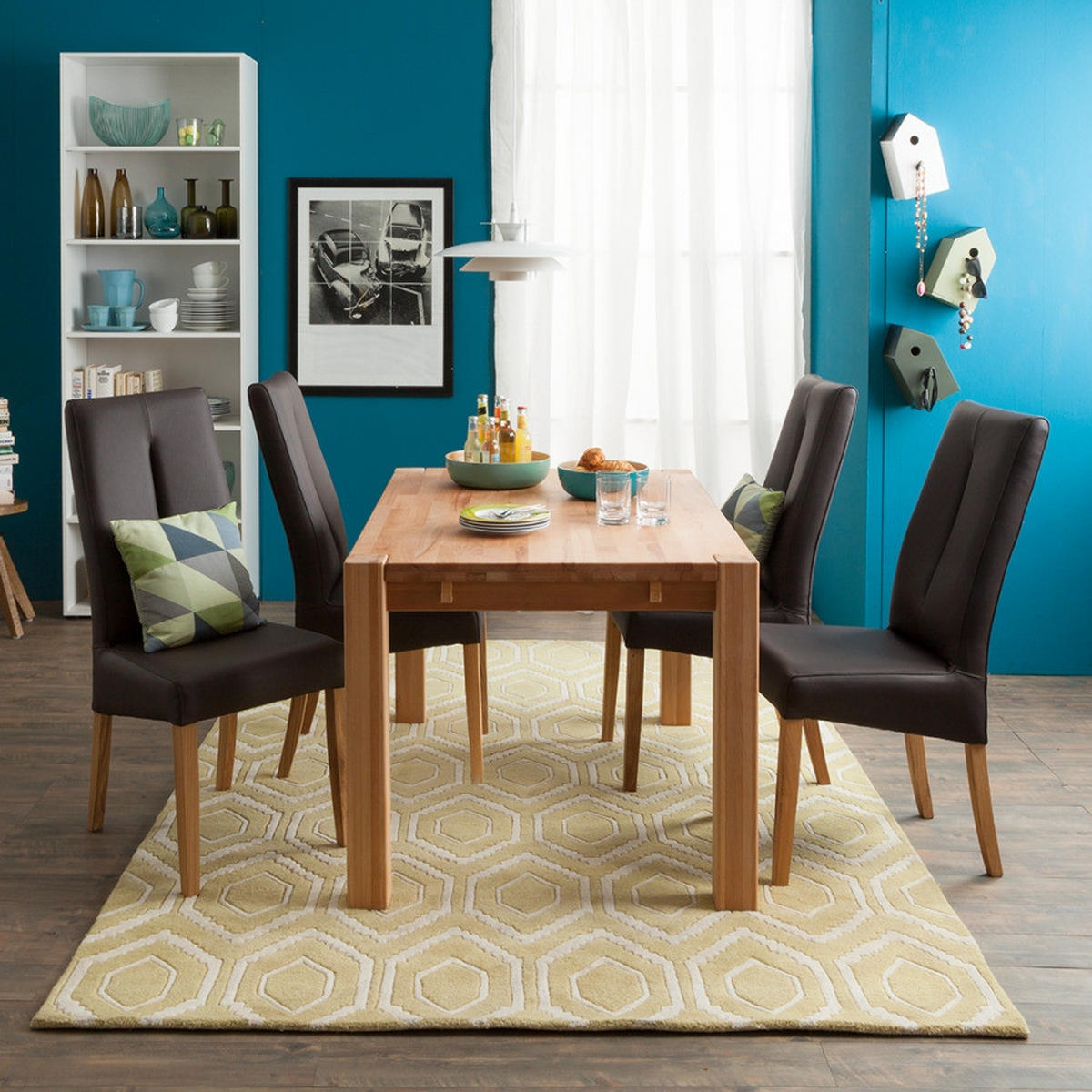 ESSTISCH - Massivholz - Kernbuche, Holz (80/120/75cm) - home24