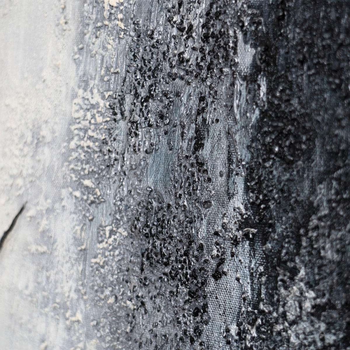 GEMÄLDE Atem des Winters Schattenfugenrahmen Schwarz 120x80 cm - Schwarz, Holz (120/80cm) - YS-art gallery