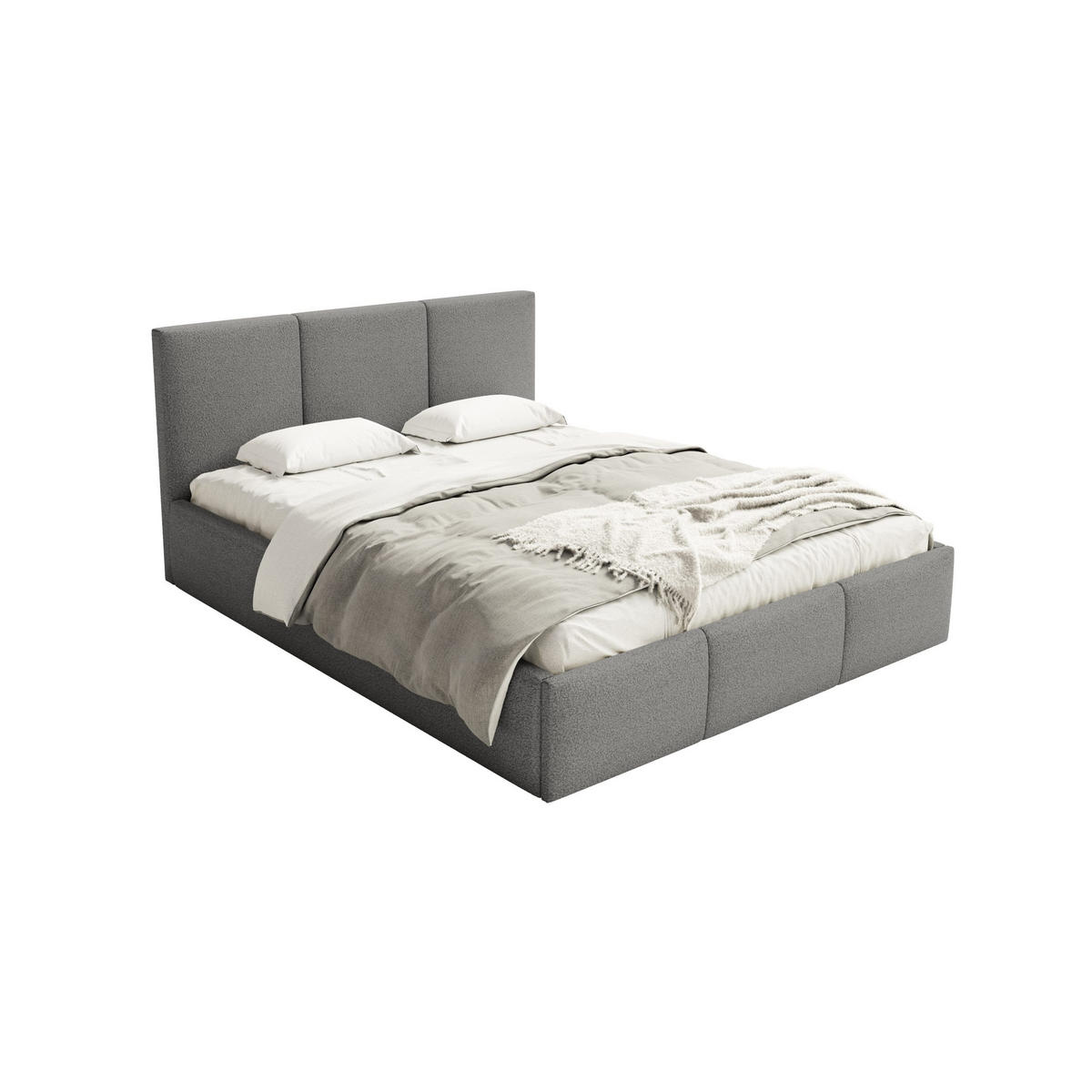 POLSTERBETT Fondi Slim 180x200 cm, Anthrazit - Anthrazit, Textil (180/200cm) - Fedve