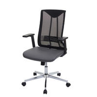 BÜROSTUHL Grau - Grau, Textil (65/110/66cm) - MCW