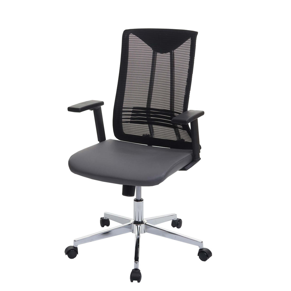 BÜROSTUHL Grau - Grau, Textil (65/110/66cm) - MCW