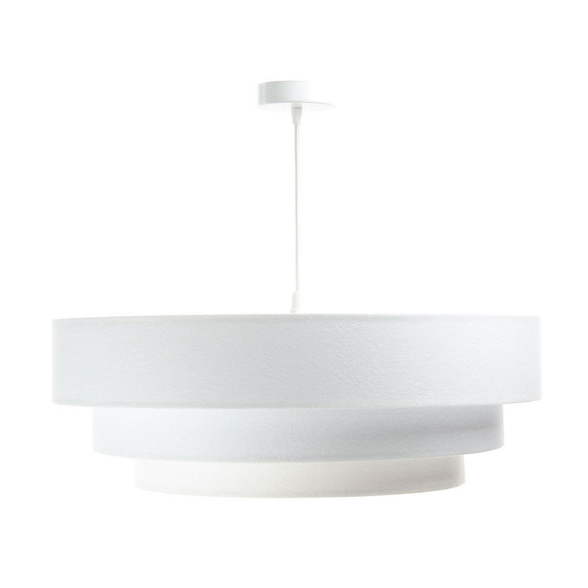 HÄNGELEUCHTE Weiß 60/20 cm - Silberfarben, Kunststoff (60/1.5/20cm) - ONZENO