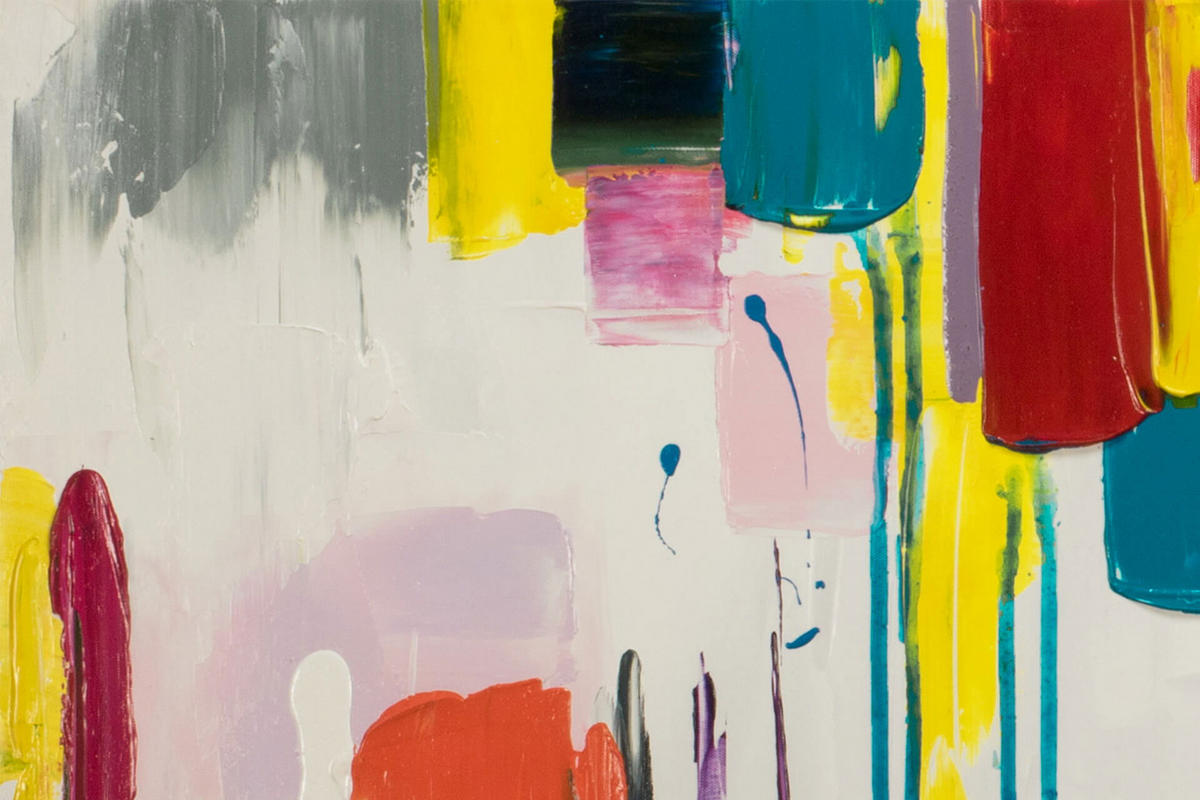 ACRYLBILD HANDGEMALT 150/50 cm - Weiß, Holz/Textil (150/50cm) - KUNSTLOFT