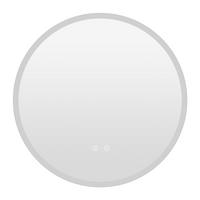 SPIEGEL rund silber - Silberfarben, Glas (60/60/3cm) - COSTWAY