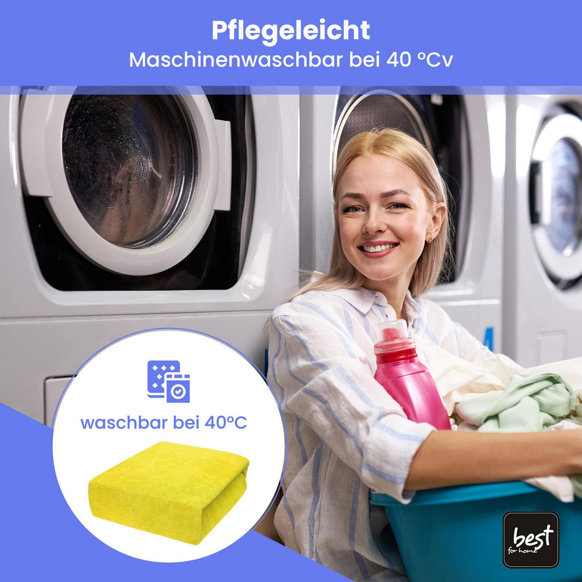 SPANNBETTLAKEN 160/200 cm, Frottee Elastisch 100 % Baumwolle Gelb - Gelb, Textil (160/200cm) - Best For Home