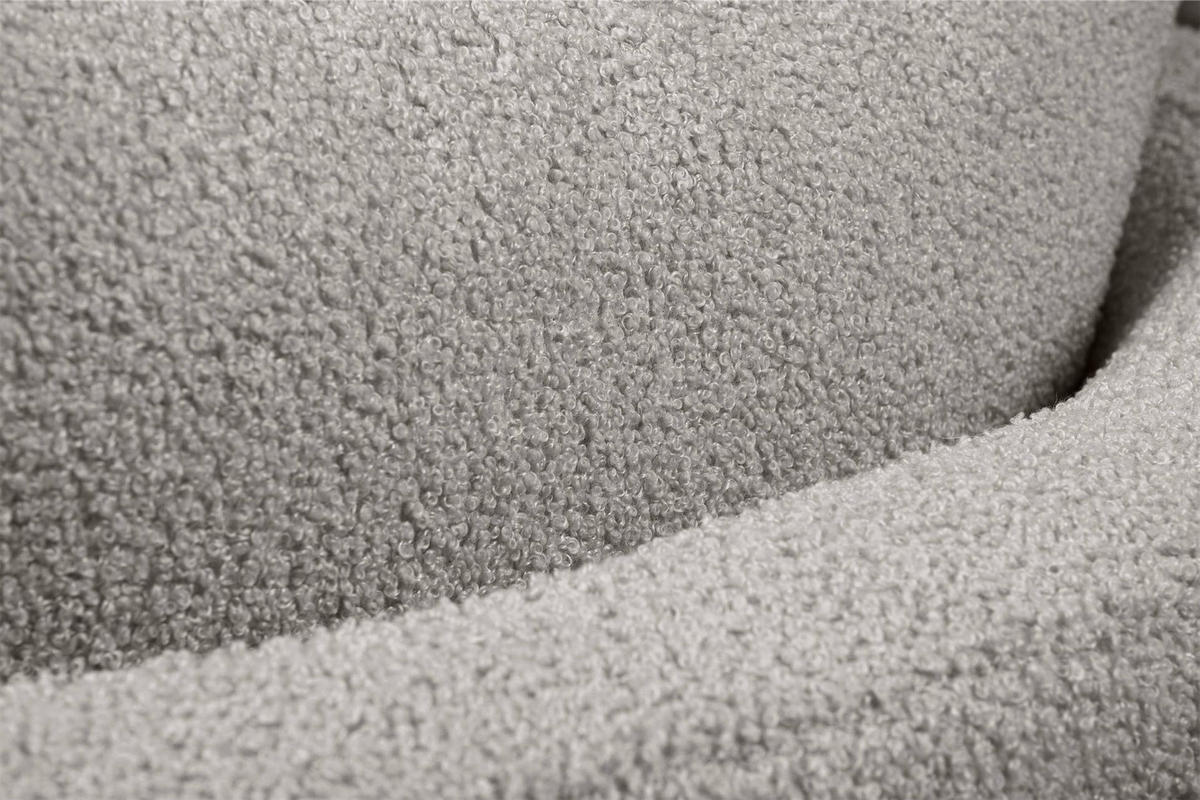 DREHSESSEL RAGGI 360° Drehfunktion mit inklusive dekorativem Kissen, Hellgrau - Hellgrau, Textil (92/75/94cm) - KONSIMO®